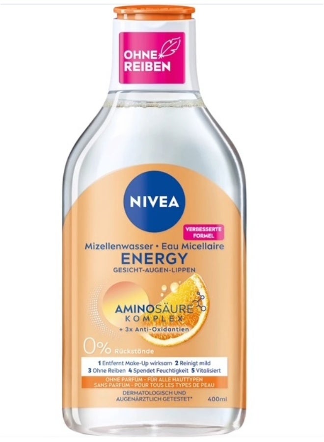 Micellenwasser - Eau Micellaire Energy 0% Ruckstande (400 ml)